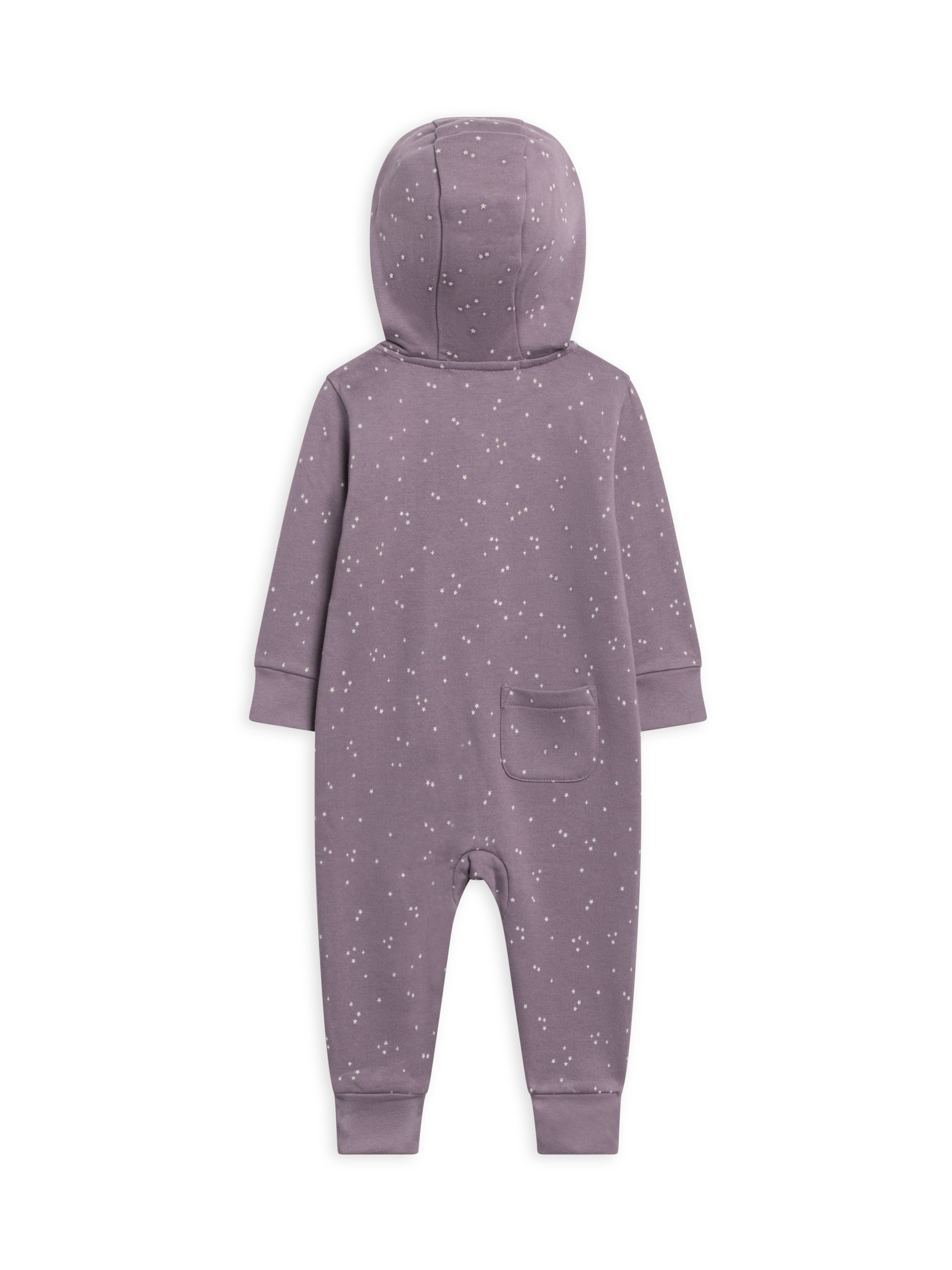 Image of Colored Organics - Greer Fleece Hooded Zipper Romper